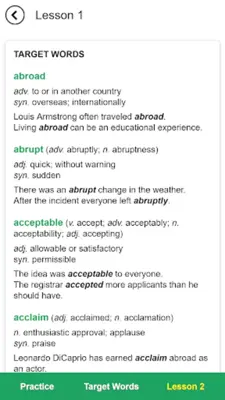 Essential Words for the TOEFL (7th edition) android App screenshot 9